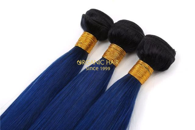 colored hair extensions blue hair extensions